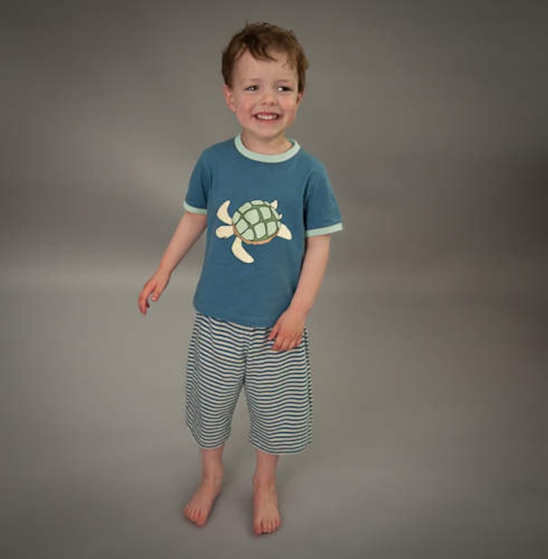 Boys Pyjamas with Turtles Detail size 2-3 years