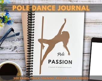 Pole Dance Fitness Journal, Pole Passion: A Journal Planner Of Artistry And Growth, Track Plan Progress