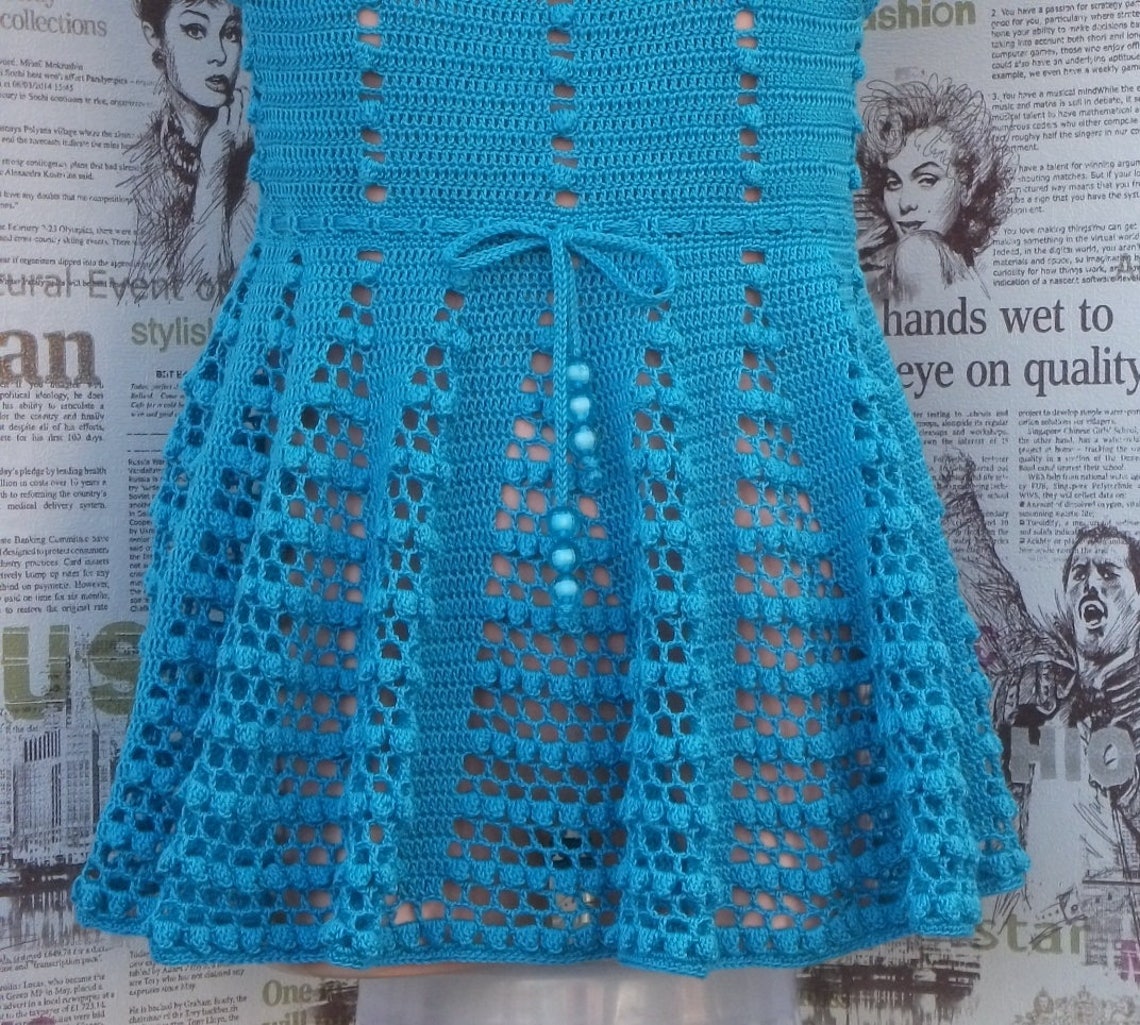 Crochet dress for little girls crochet baby dress little | Etsy