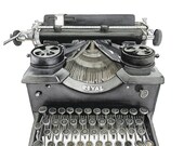 typewriter print, vintage typewriter, Industrial art print, vintage prints, watercolor wall art, industrial decor, watercolor print, vintage
