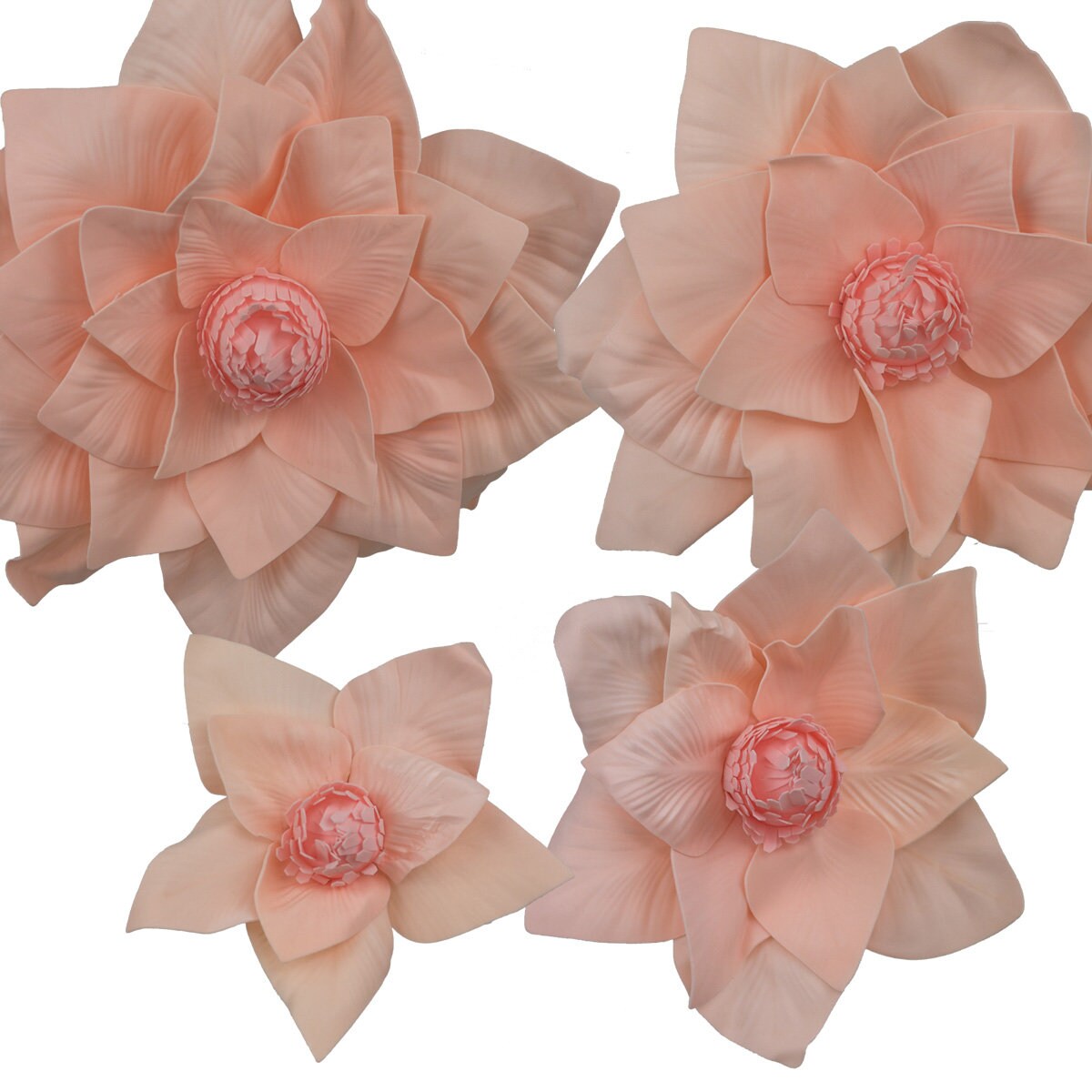 Large Foam Flower Set 4 Pack 6 Colours and 3 Styles Etsy