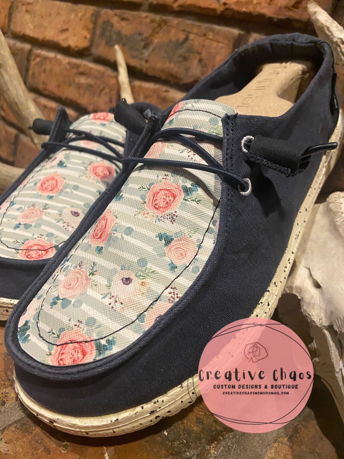 Custom Navy Hey Dudes Etsy