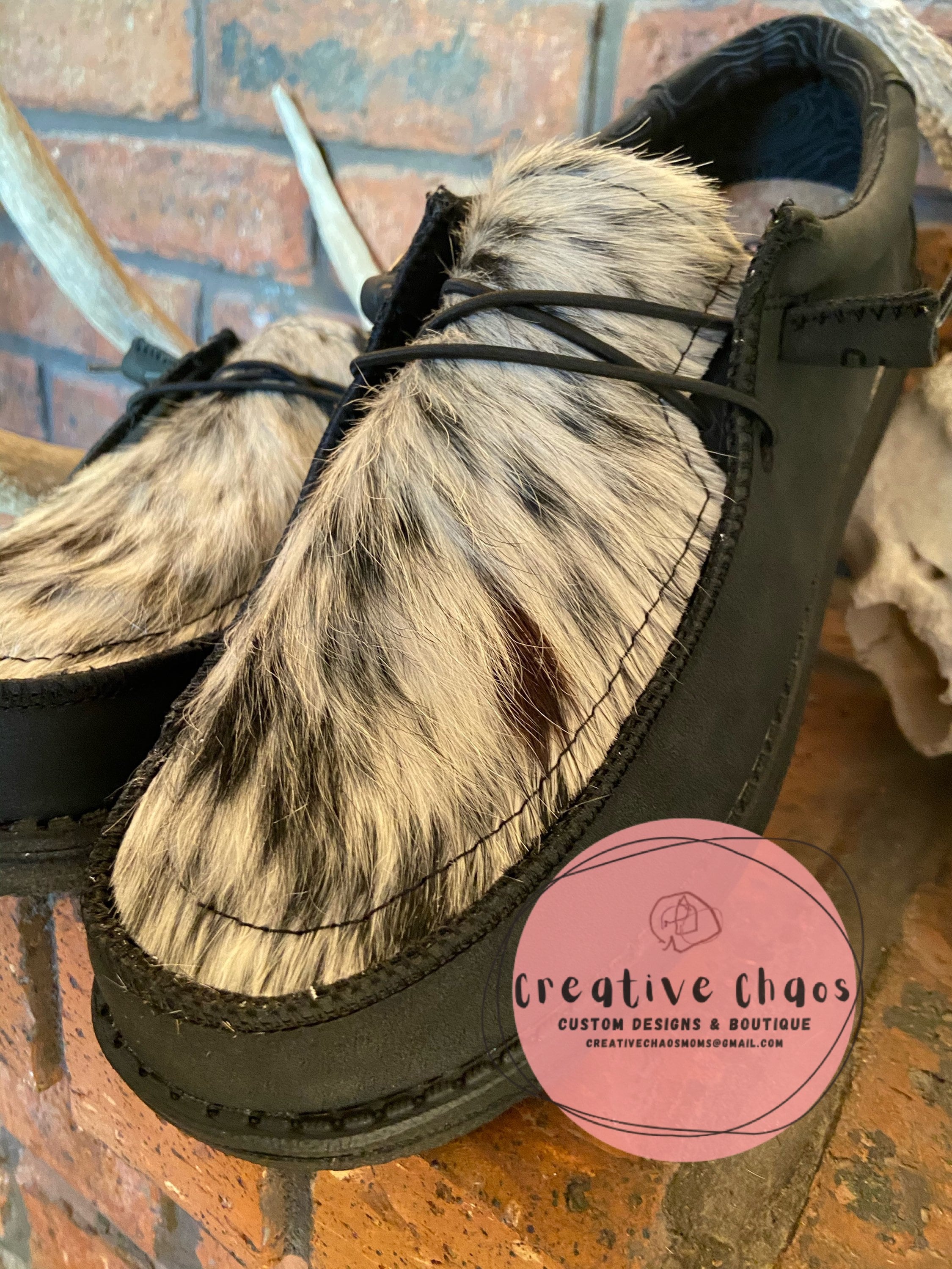 Custom Hey Dudes Cowhide Mens Etsy