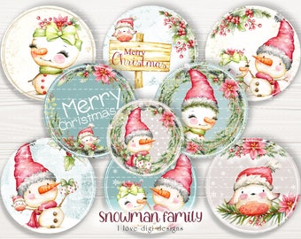 Schneemann Ephemera Datei, Digitaldruck für Winter Basteln, Frohe Weihnachten wünscht für Kinder