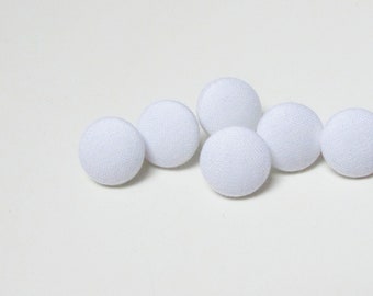 White cotton buttons, fabric sewing buttons, white wedding, dress sew buttons, italian cotton, sewing button, bed clothes