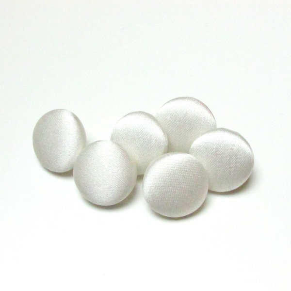 Wedding ivory satin buttons, fabric sewing buttons, ivory wedding, bride bridal Dress sew buttons, Silk Charmeuse