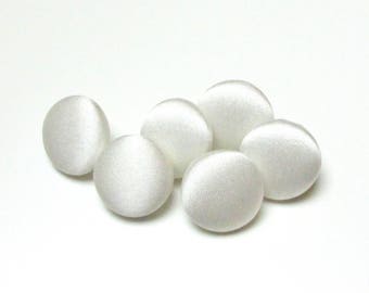 Ivory Satin Wedding Buttons: Handmade Bridal Dress Sewing Buttons