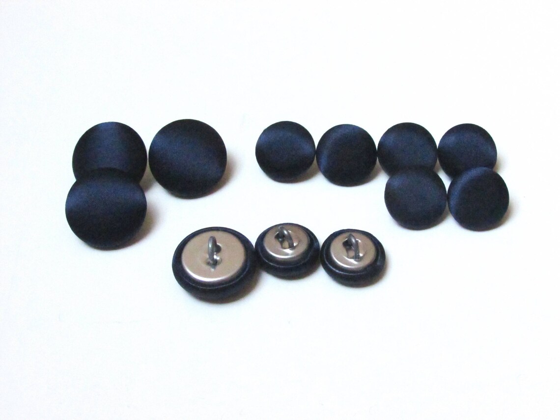 Navy Blue Silk Satin Tuxedo Buttons Mens Suit Jacket and Etsy
