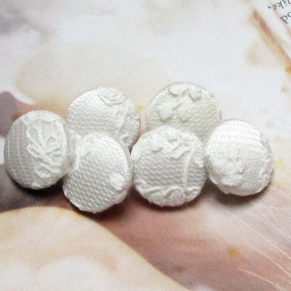 Wedding ivory lace buttons, fabric sewing buttons, ivory wedding, bride bridal dress sew buttons, silk charmeuse, ivory wedding, lace button