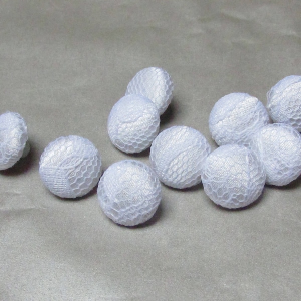 Wedding white lace buttons, fabric sewing buttons, white wedding, bride bridal dress sew buttons, silk charmeuse, white lace