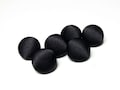 Black Silk Satin Tuxedo Buttons: Handmade Fabric Covered Buttons product logo