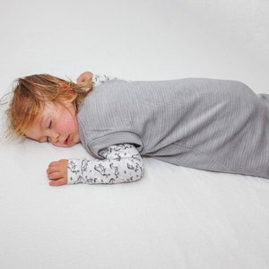 Merino wool footed sleep sack for babies and toddlers.
