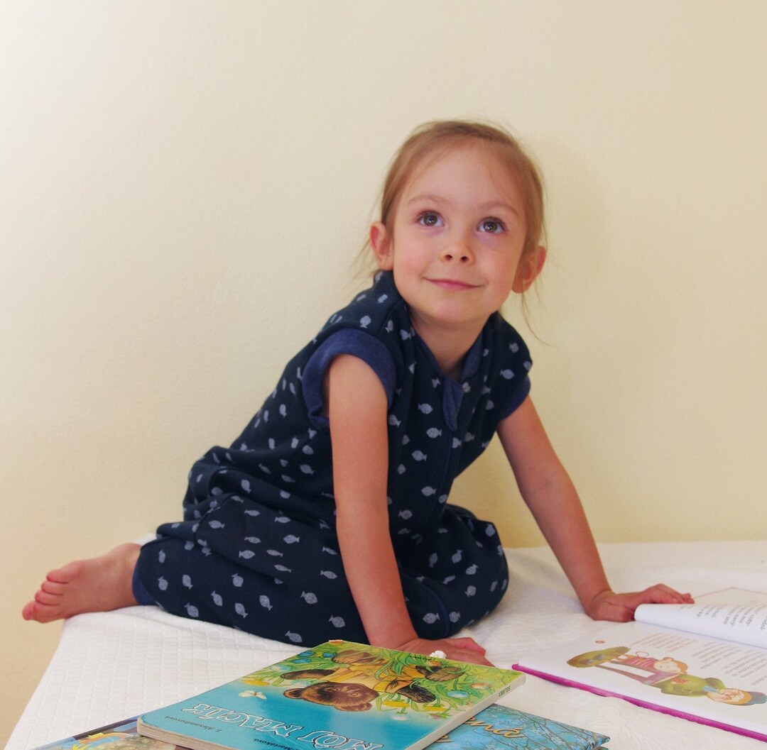 Merino Wool Sleep Sack With Feet: Organic Cotton Footed Blanket