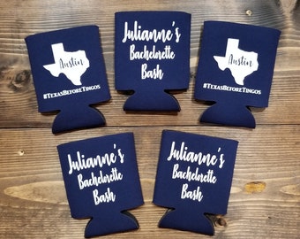 Personalized Can coolers,Beer can holder,Can sleeves,Wedding Gifts,Bachelorette Party,Christmas Gifts, Stocking Stuffers,Groomsmen Gifts