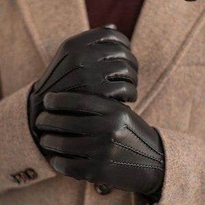 WINTER gloves with touchscreen fingers, men leather gloves with touchscreen ,classic gloves with touch screen,best men&#39;s gloves,gift for men