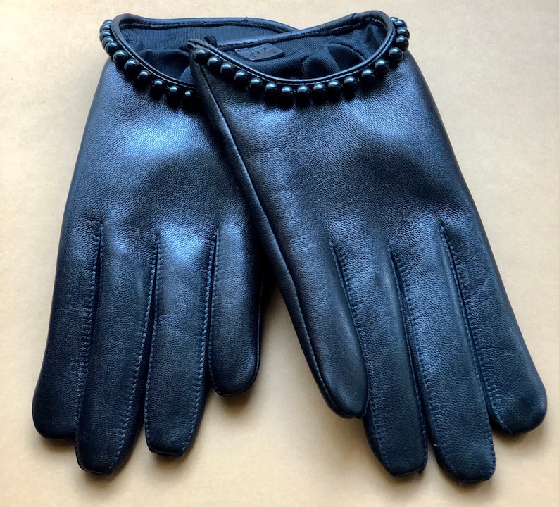 Women's Short Unlined Italian Leather Gloves Leather Etsy