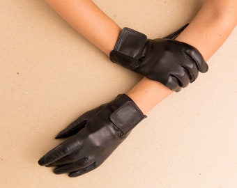 Gants tactiles unisexes, guanti, cuir, gants en cuir, cuir véritable, gants de luxe de qualité supérieure, accessoires de mode,