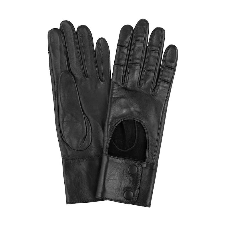 Leather Gloves Leather Gloves for Men Long Black Leather Etsy