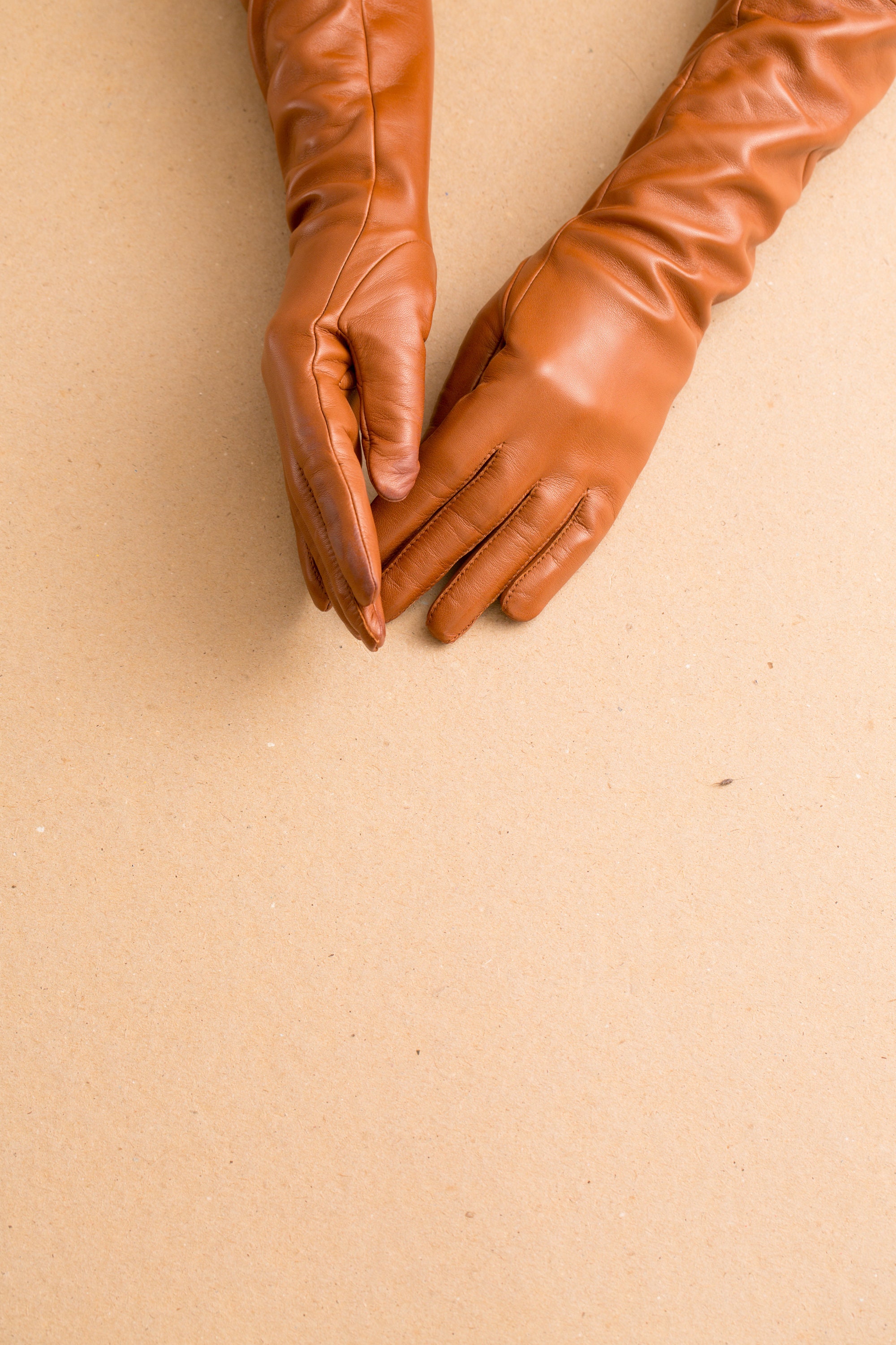 Elegant Long Nappa Lambskin Leather Gloves, Unlined Opera Gloves - Etsy
