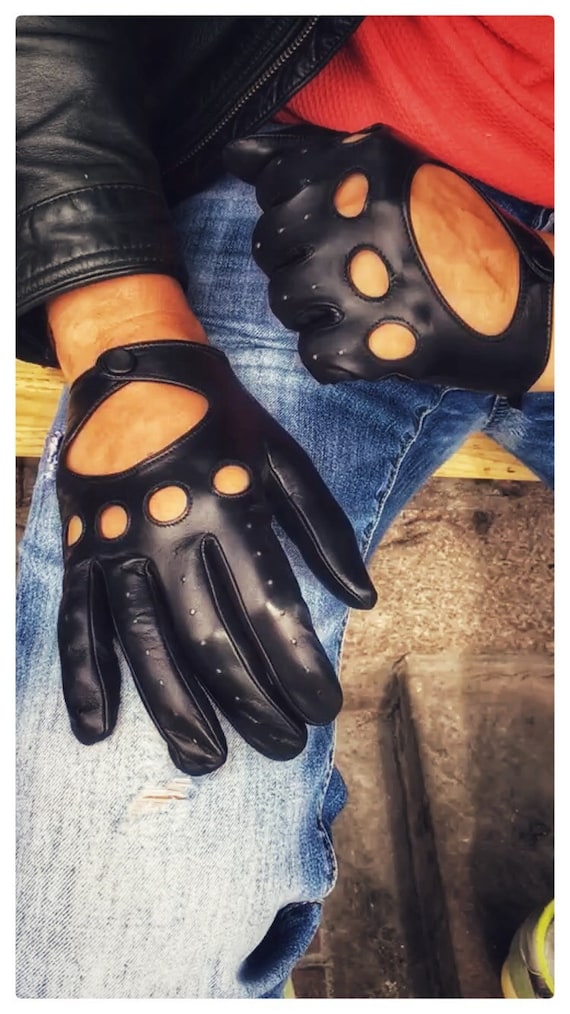 Men's Gloves,ultra Thin Gloves,patrol Unlined Leather Gloves,thin Tactile  Patrol Gloves, 