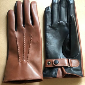 UNLINED gloves with touchscreen fingers, men leather gloves with touchscreen ,classic gloves with touch screen,best men&#39;s gloves,gift for me