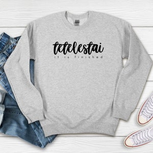 Tetelestai - It is Finished - Unisex Heavy Blend Crewneck Sweatshirt