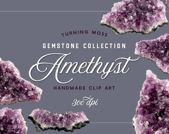 Digital Amethyst ClipArt - Digital Gemstones - Crystal Clip Art - Amethyst Images - Gemstone ClipArt - Amethyst Digital Geodes -Gemstone PNG