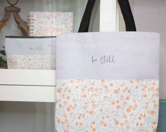 Be Still Tote Bag | Church Bag | Scripture Tote Bag | Christian Tote Bag | Bible Carrying Bag | Christian Gifts for Women