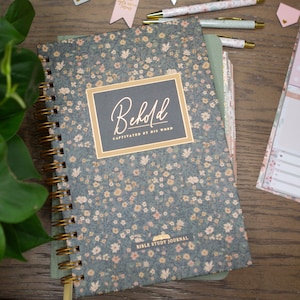 GUIDED BIBLE STUDY Journal / Scripture Writing Journal / Bible Journaling Book / Read Through The Bible Study Journal / Scripture Notebook