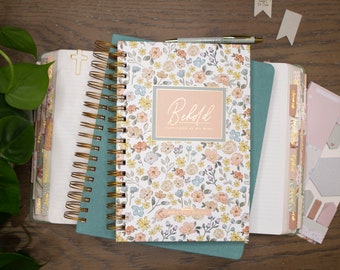Cute Floral BIBLE Study Journal | Bible Journal Notebook | Bible Study Notebook | Bible Journal | Christian Gifts for women