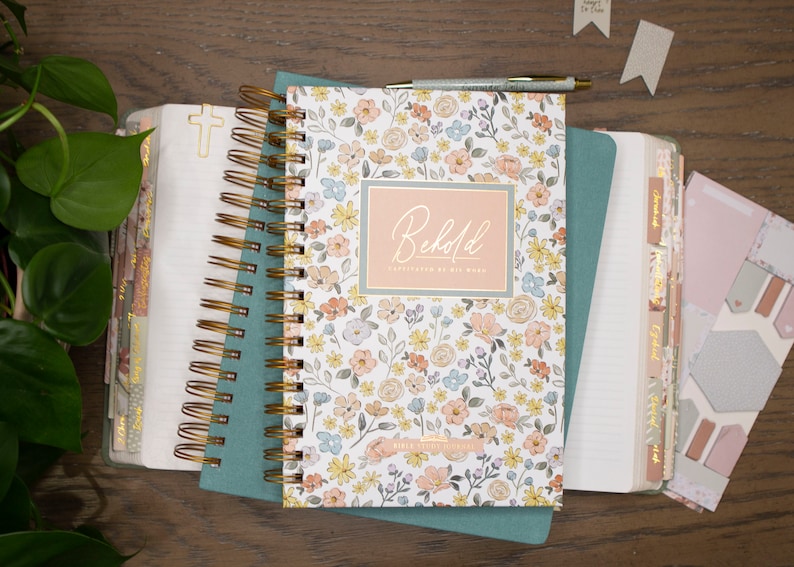 Cute Floral BIBLE Study Journal | Bible Journal Notebook | Bible Study ...