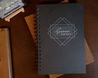 MEN'S Sermon Notes | Notebook for Church | Church notes | Sermon Journal | Sermon Notebook | Gifts for Christian Men | Father's Day Gifts
