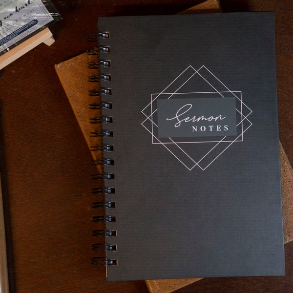 MEN'S Sermon Notes | Notebook for Church | Church notes | Sermon Journal | Sermon Notebook | Gifts for Christian Men | Father's Day Gifts