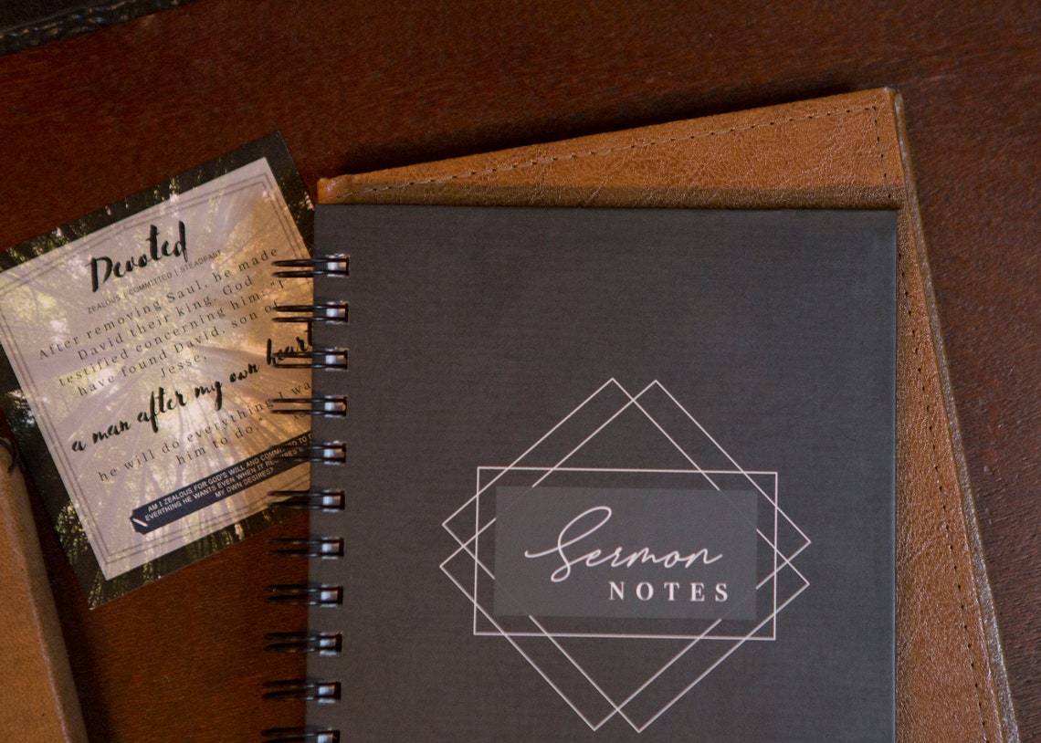 MEN'S Sermon Notes | Notebook for Church | Church Notes | Sermon ...