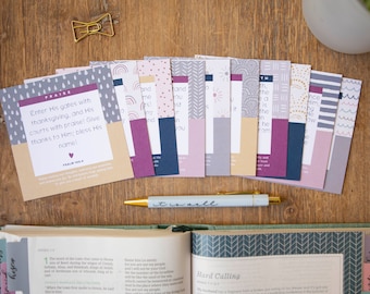 How To Pray Scripture Cards / Prayer Verse Cards / Prayer Scripture Verse Cards / Scripture Card Set / Christian Gifts for Women