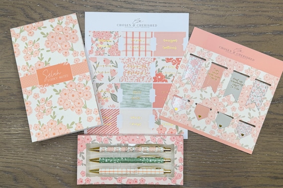 GIFTSET For Christian Women | Bible Study Sticky Notes | Magnetic Bookmarks | Bible Tabs | Christian Pens | Christian Gifts for Women