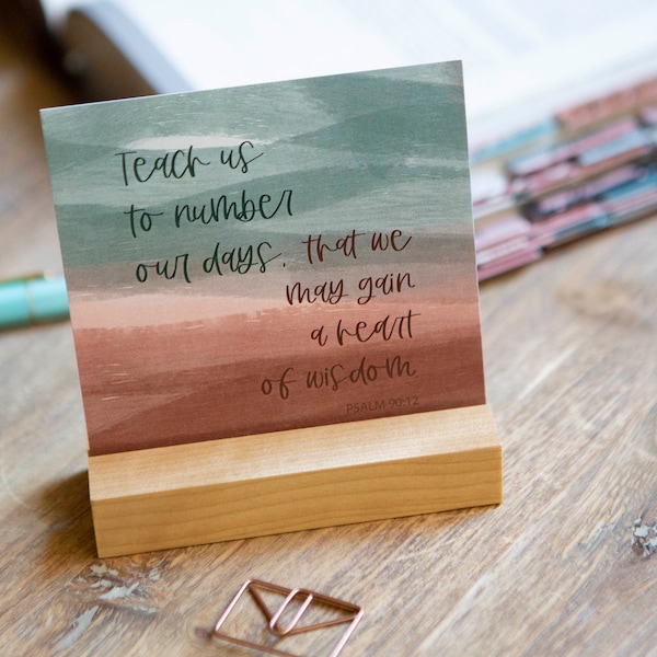 Scripture Card Stand | Bible Verse Card Stand | Wooden Stand | Stand for Scripture Cards