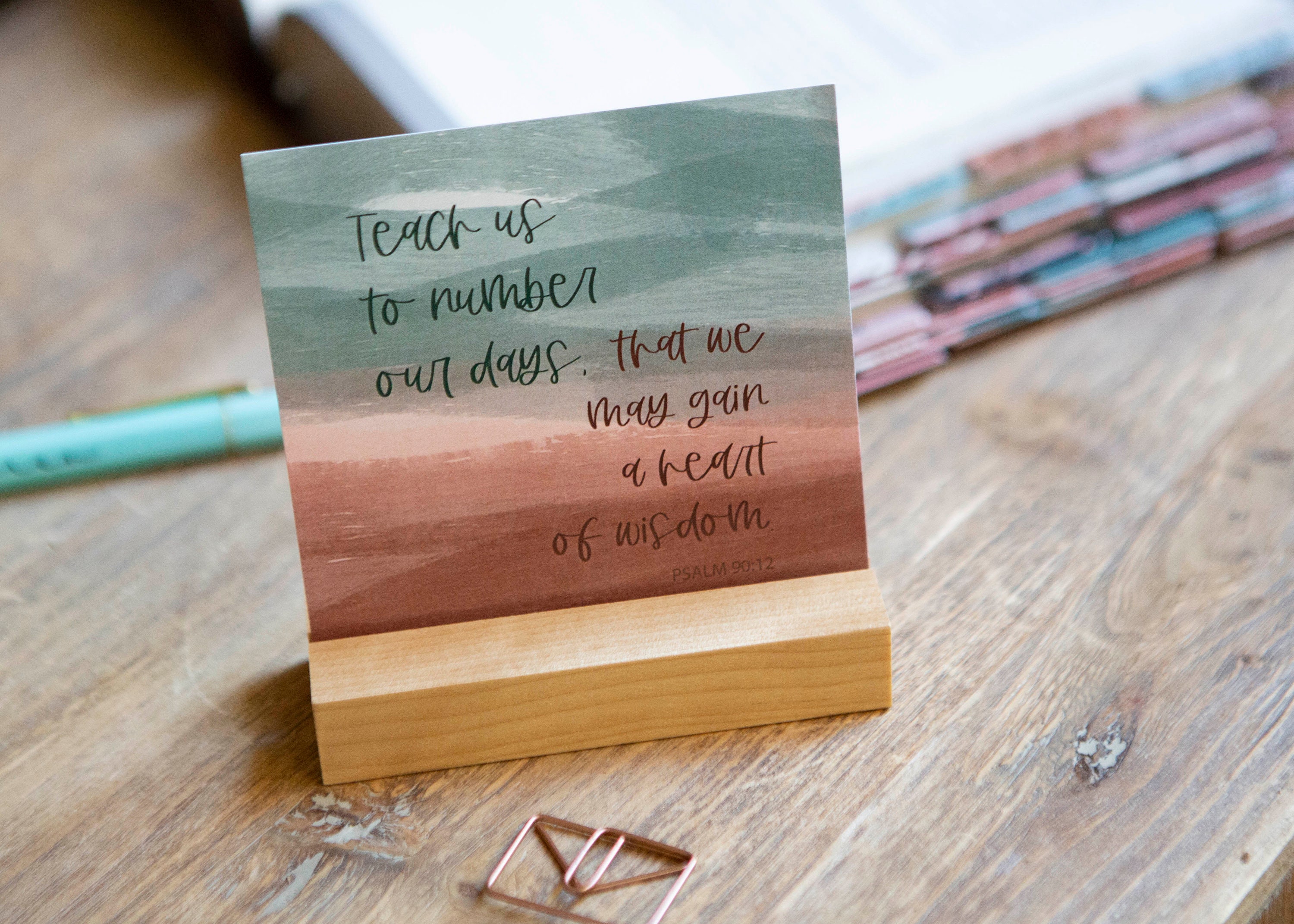 Scripture Card Stand | Bible Verse Card Stand | Wooden Stand | Stand for Scripture Cards