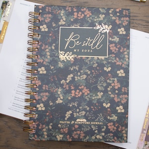 Guided Prayer Journal | Be Still Prayer Journal | Daily Prayer Journal | Sermon Notes | Christian Gifts for Women | Prayer Journal for Women