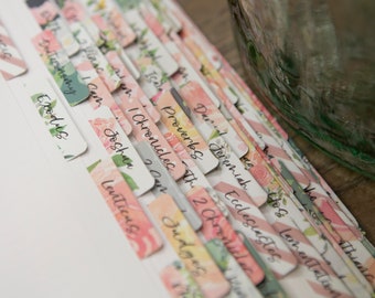 Rose Bible Tabs | Bible Index Tabs | Books of the Bible Tabs | Pretty Bible Tabs | Gifts for Christian Women | Bible Tab Stickers