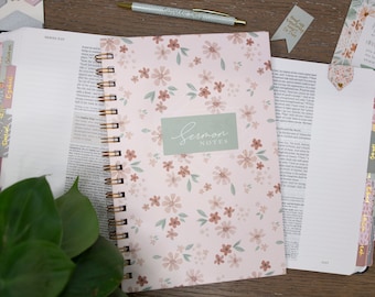 Journal For Sermon Notes | Church Notes Journal | Sermon Notes Journal | Sermon Notebook | Christian Gifts for Women | Church Notes