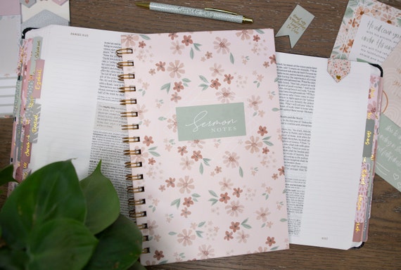 Journal For Sermon Notes | Church Notes Journal | Sermon Notes Journal | Sermon Notebook | Christian Gifts for Women | Church Notes