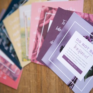 Verse Cards | Renewing the Mind Scripture Cards | Bible Verse Card Set | Bible Verse Memory Cards | Gifts for Christians image 8