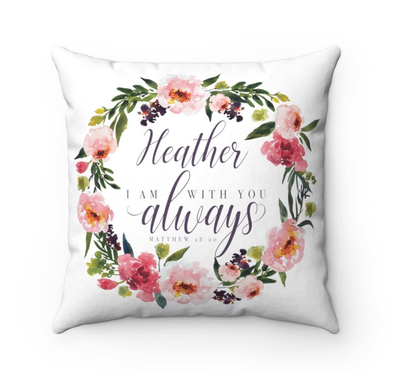 Personalized Bible Verse Pillow Case