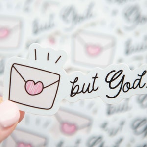 Christian Vinyl Stickers | But God Waterproof Christian Decal | Christian Decal |  Bible Journal Stickers | Faith Stickers