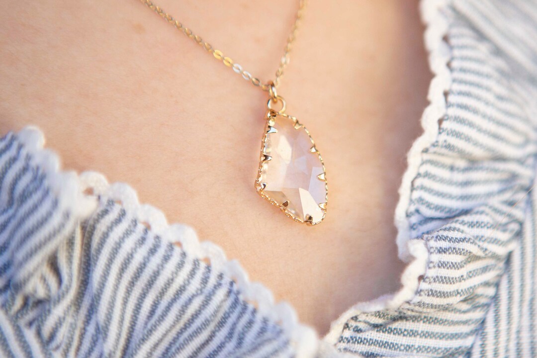 Reflection Christian Necklace Gold Christian Necklace Faith Necklace