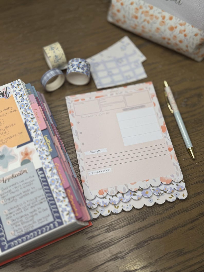 Inductive Bible Study Tool for Women | Verse Mapping & Scripture Study Inserts | Bible Journaling Tip-Ins | Christian Study Guide Pages image 6