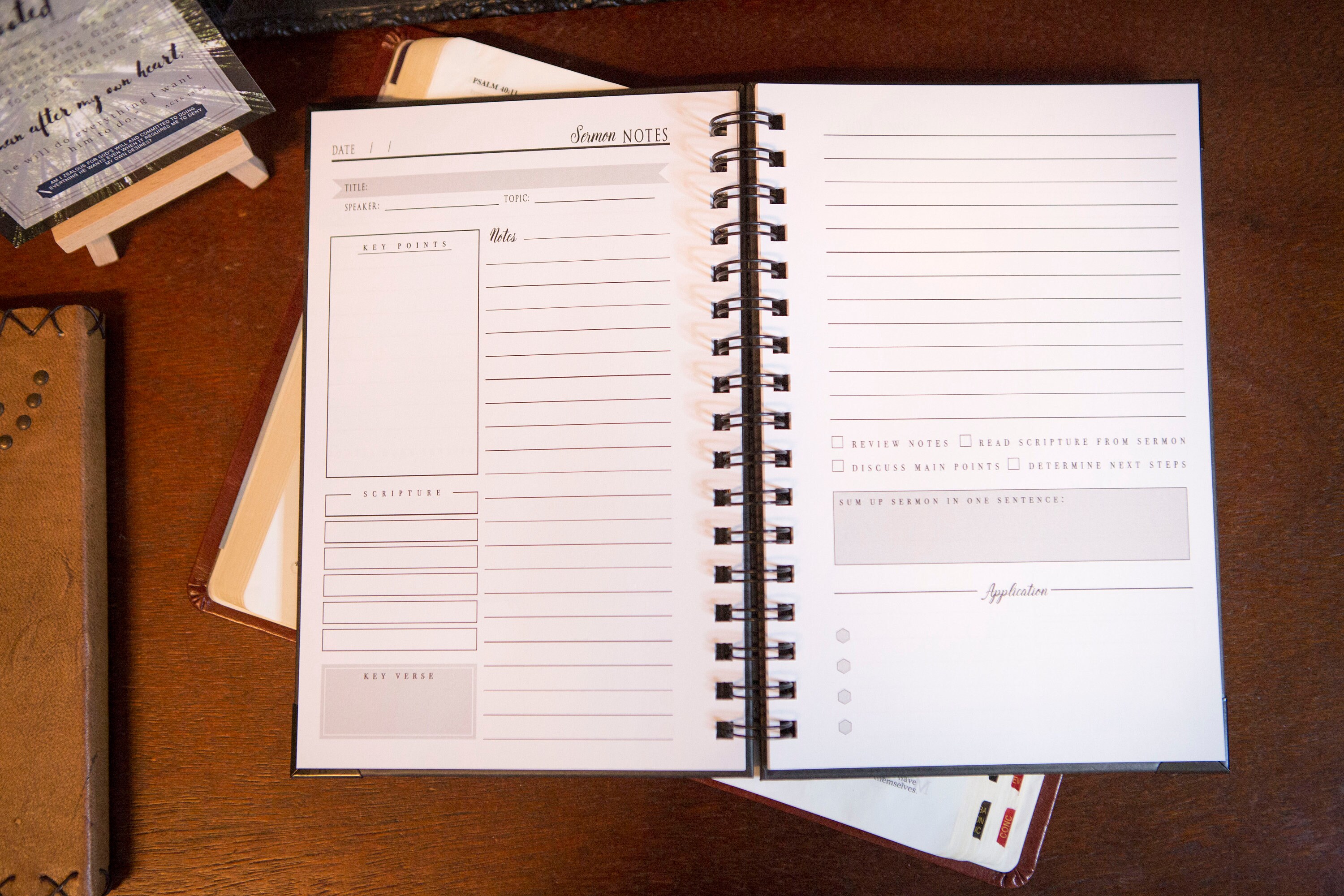 MEN'S Sermon Notes | Notebook for Church | Church Notes | Sermon ...