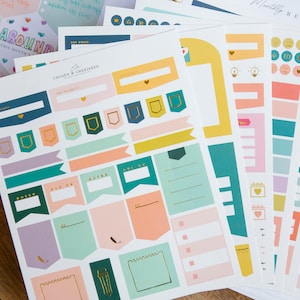 Planner Stickers | Goal Planner Stickers | 260 + Planner Stickers | Stickers for Planner | Sticker Pack for Planner | Best Planner Stickers
