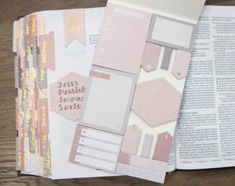 Bible Study Sticky Notes | Selah Sticky Notes | Bible Journaling Sticky Notes | Prayer Journal Note Pads | Sticky Notes for Bible